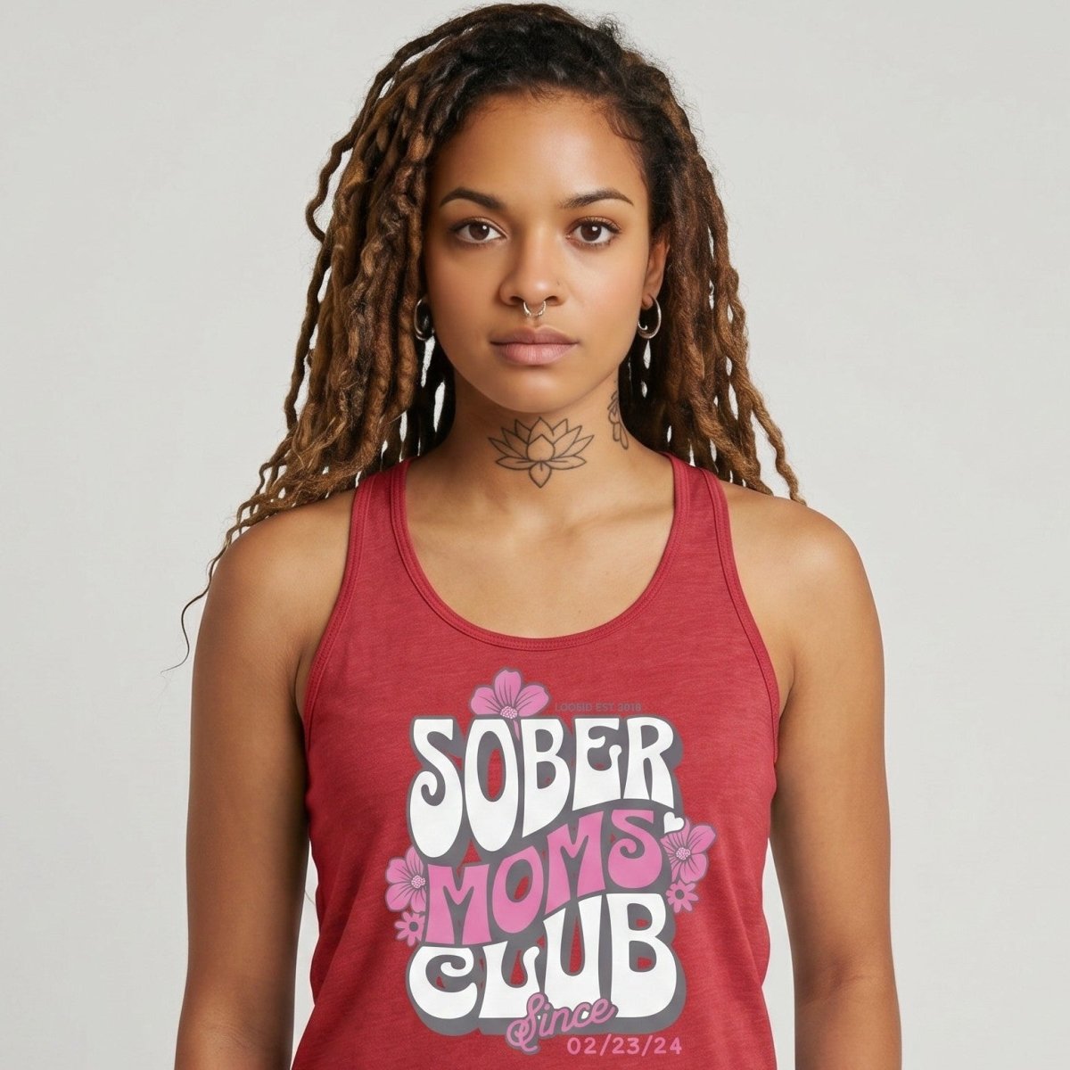 Sober Moms Sober Tank Top fit detail (view 9)