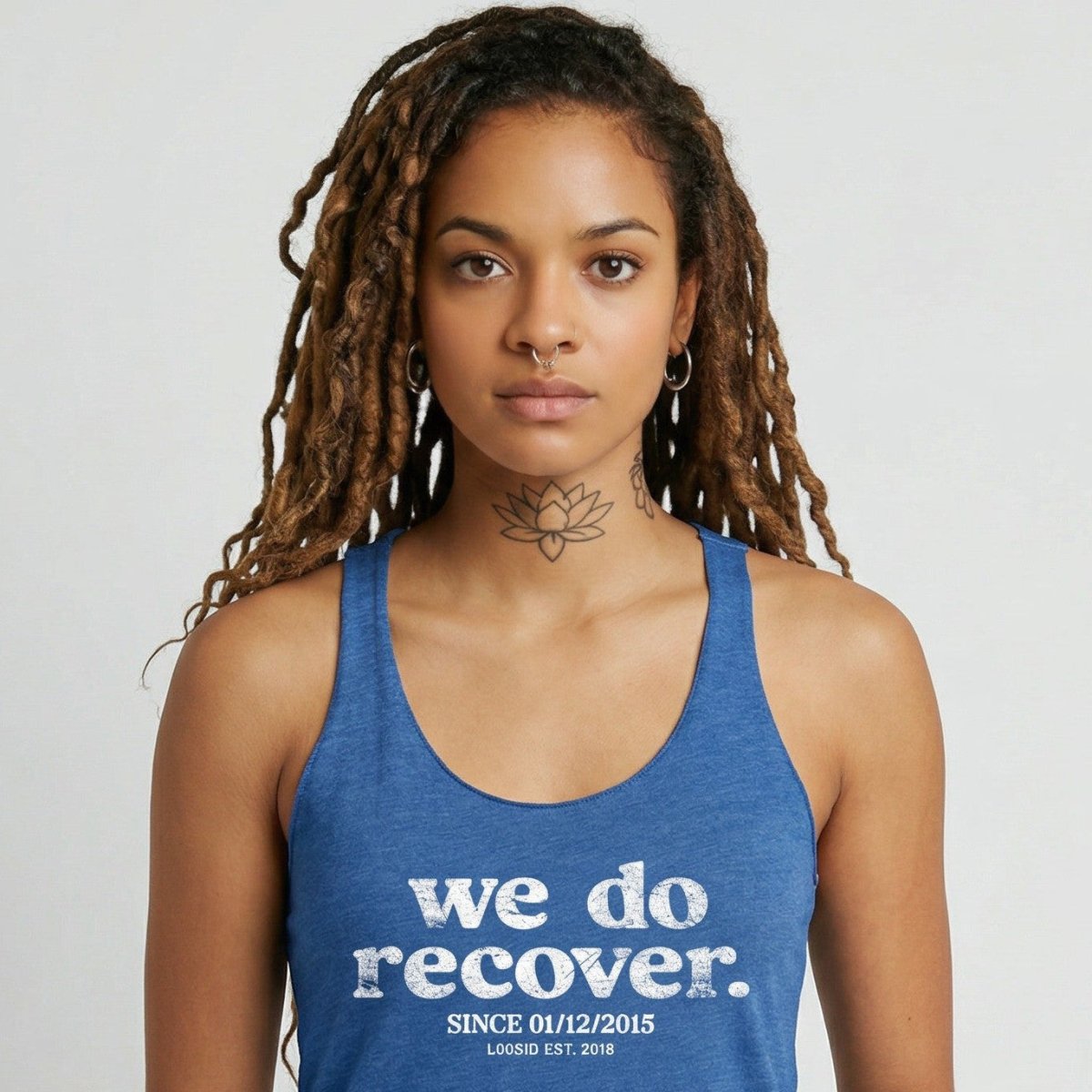 We Do Recover Sober Tank Top lifestyle view (view 15)
