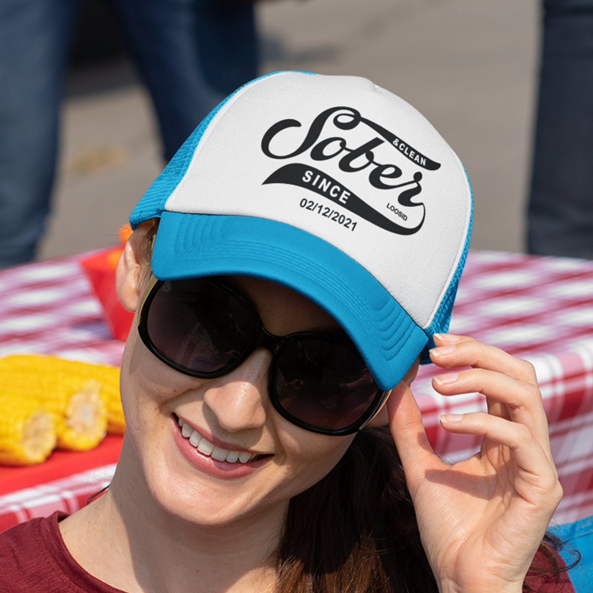 Personalized Sober Hat designed as a meaningful recovery gift