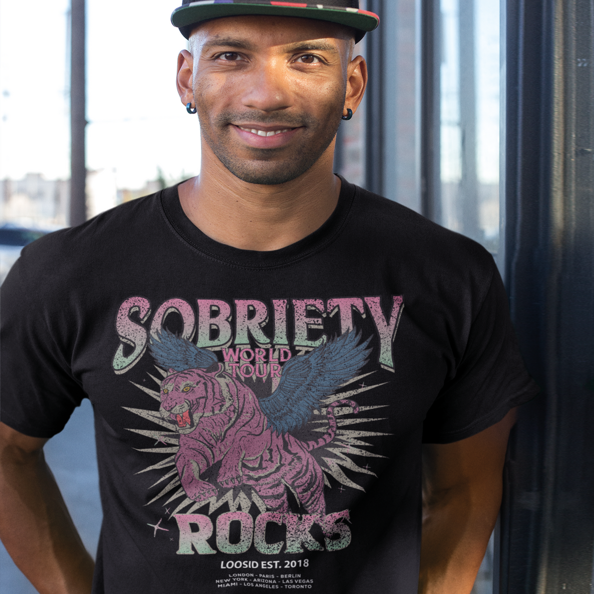 Sobriety Rocks Tour Unisex t-shirt