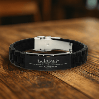 Loosid Sobriety Definition Sober Date Sober Jewelry featuring the design
