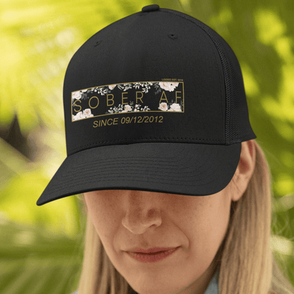 Sober AF Flower Sober Hat side view (view 6)