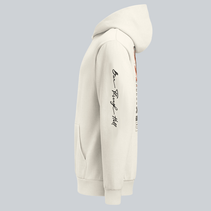 Cream Phoenix Reborn Recovery Hoodie ULTRA Premium Garment Dyed Recovery Hoodie side view (view 6)