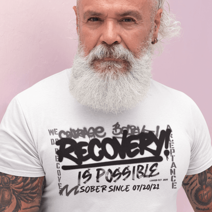 Recovery Is Possible Sober T Shirt graphic detail (view 14)