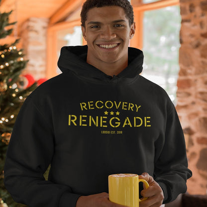 Loosid Thankful Recovery Renegade Recovery Hoodie featuring the design