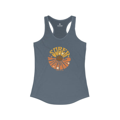 Sober and Thriving Sober Tank Top lifestyle view (view 5)