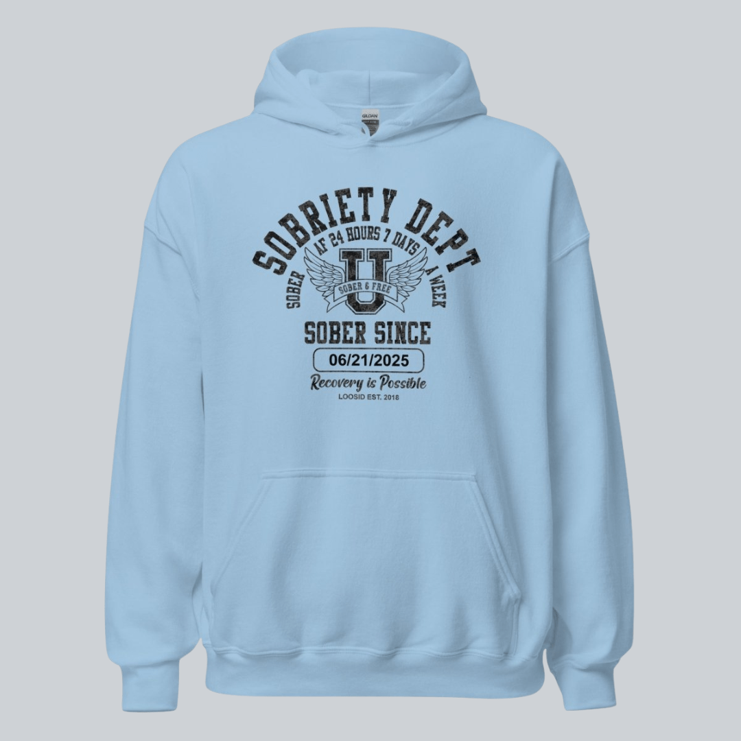 Sobriety Dept Recovery Hoodie product photo (view 40)
