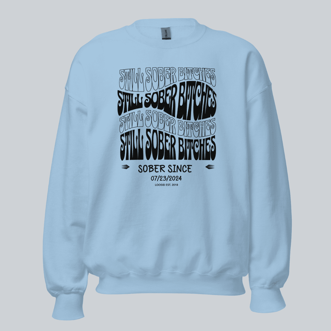 Still Sober B Recovery Hoodie fit detail (view 19)