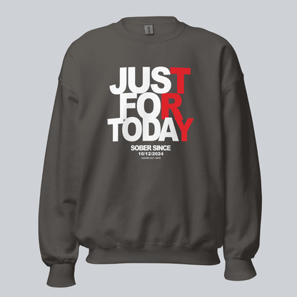 Just Try For Today Sobriety Recovery Hoodie product photo (view 10)