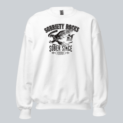 Sober Since Recovery Hoodie back view (view 27)