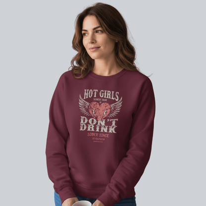 Hot Girls Sobriety Recovery Hoodie packaging detail (view 18)