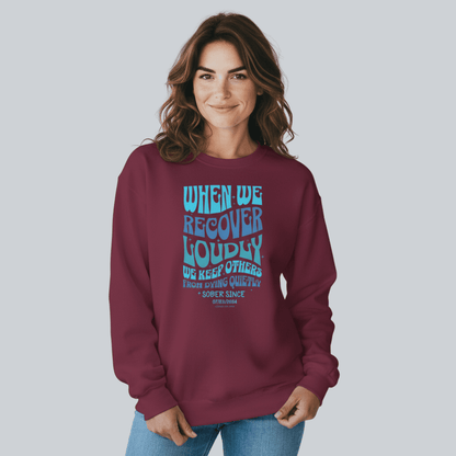 When We Recover Loudly Recovery Hoodie lifestyle view (view 15)