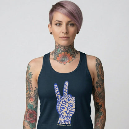 Peace & Sober Sober Tank Top fit detail (view 9)