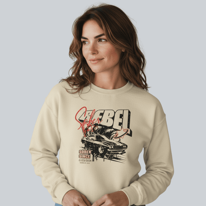 Sober Rebel Sobriety Recovery Hoodie featuring the design (view 11)