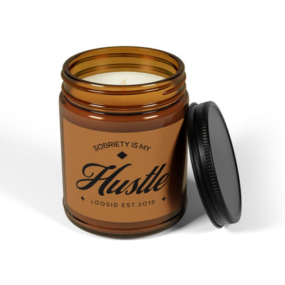 Sobriety is My Hustle Sobriety Sobriety Candle flat lay styled image (view 3)