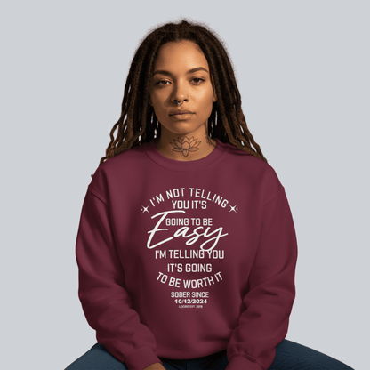I'm Not Telling Sobriety Recovery Hoodie featuring the design (view 11)