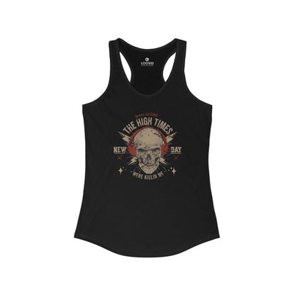 High Times Were Killing Me Sober Tank Top flat lay styled image (view 3)
