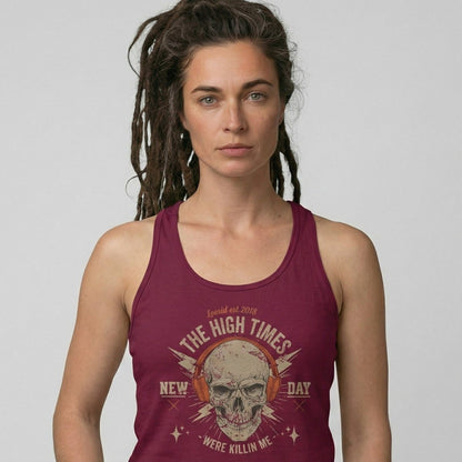 High Times Were Killing Me Sober Tank Top close-up view (view 12)