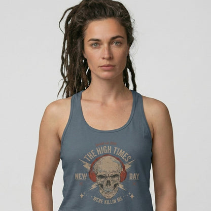 High Times Were Killing Me Sober Tank Top side view (view 6)
