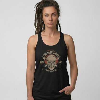 High Times Were Killing Me Sober Tank Top graphic detail (view 4)