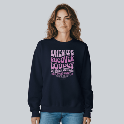 When We Recover Loudly Recovery Hoodie fit detail (view 9)