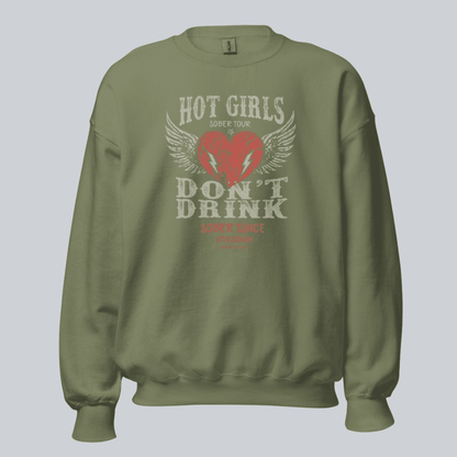 Hot Girls Sobriety Recovery Hoodie fit detail (view 19)