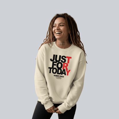 Just Try For Today Sobriety Recovery Hoodie packaging detail (view 18)