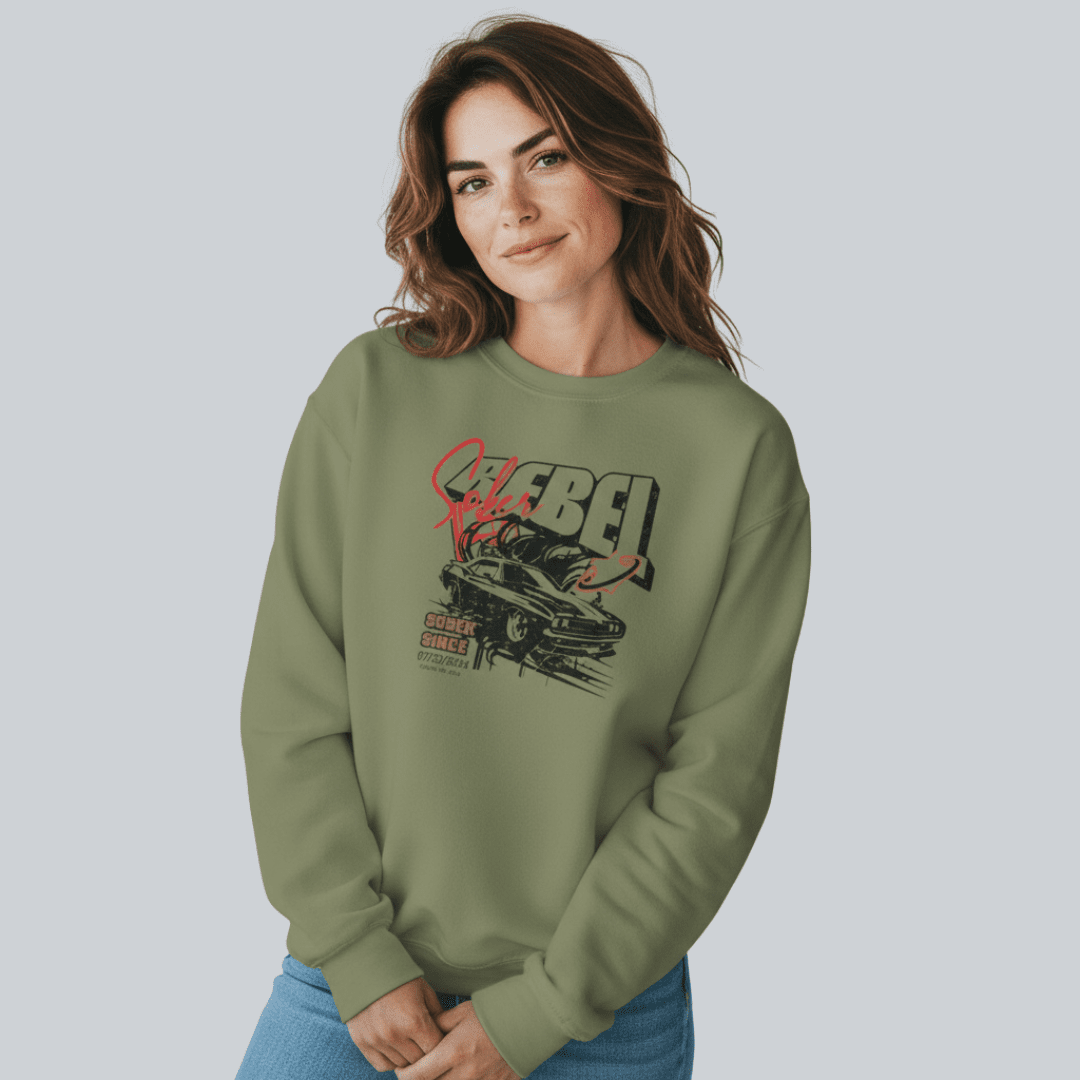 Sober Rebel Sobriety Recovery Hoodie product photo (view 20)