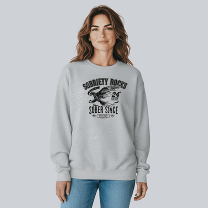 Sober Since Recovery Hoodie lifestyle view (view 25)