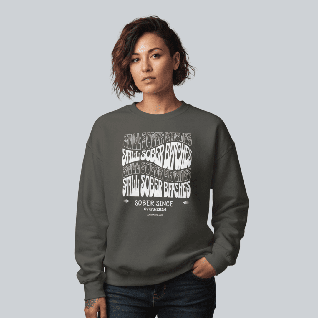 Still Sober B Recovery Hoodie featuring the design (view 11)
