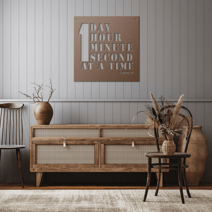 24 Hours Die Cut Metal Sign for Recovery Walls Sobriety Art product photo (view 10)