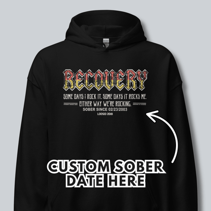 Recovery Rock Recovery Hoodie back view (view 7)