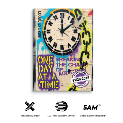 One Day At a Time Sobriety Art product photo (view 10)