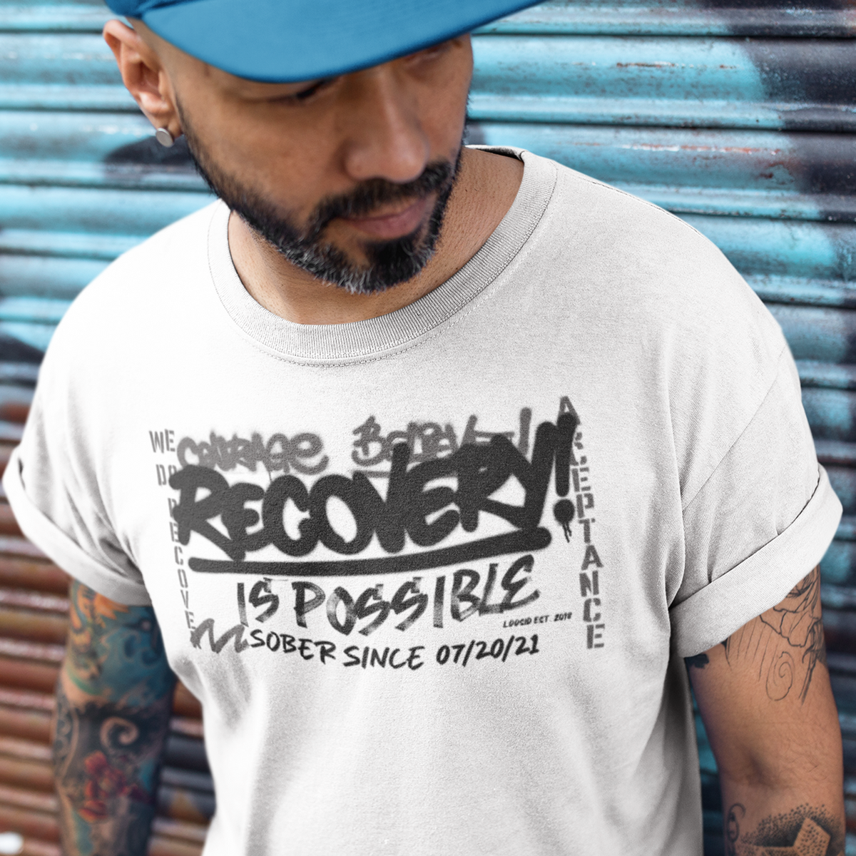 sober t shirt motivational message for sober living