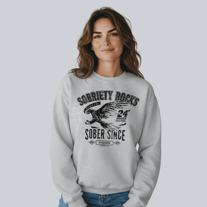 Sober Since Recovery Hoodie side view (view 26)