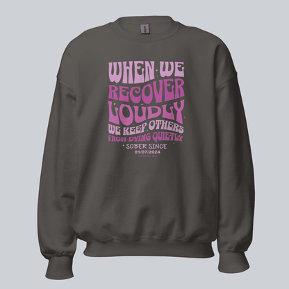 When We Recover Loudly Recovery Hoodie product photo (view 10)