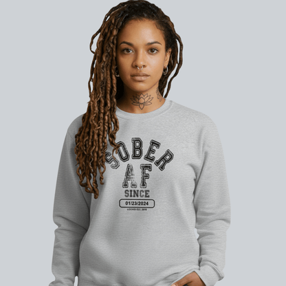 Sober AF Since Recovery Hoodie product photo (view 20)