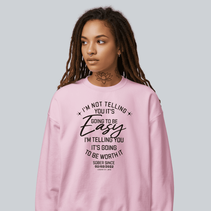 I'm Not Telling Sobriety Recovery Hoodie product photo (view 20)