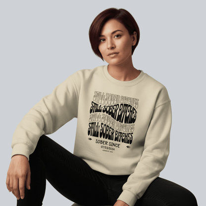 Still Sober B Recovery Hoodie fit detail (view 29)