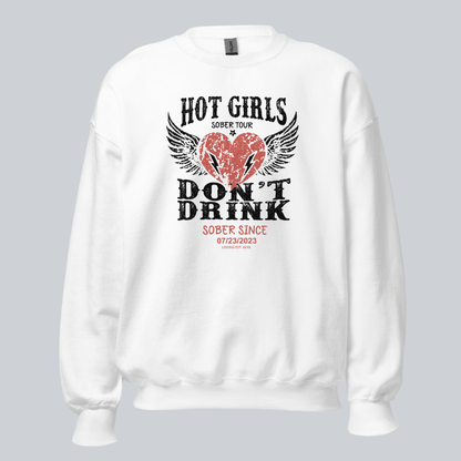 Hot Girls Sobriety Recovery Hoodie packaging detail (view 28)