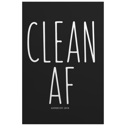 Sobriety Art | Clean AF Canvas Wall Art