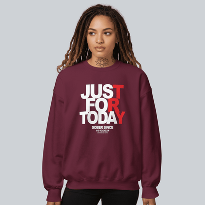 Just Try For Today Sobriety Recovery Hoodie graphic detail (view 24)