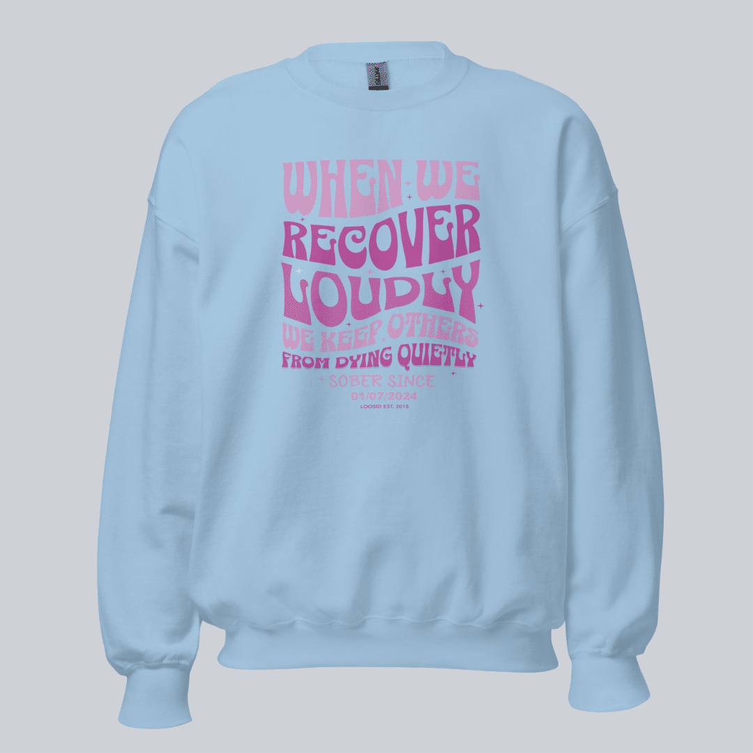 When We Recover Loudly Recovery Hoodie side view (view 16)