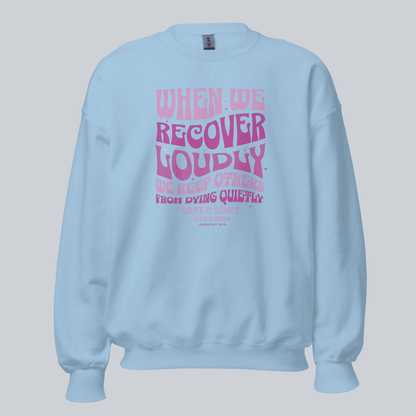 When We Recover Loudly Recovery Hoodie side view (view 16)