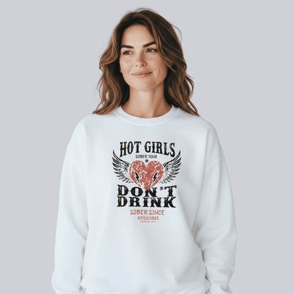 Hot Girls Sobriety Recovery Hoodie product photo (view 30)