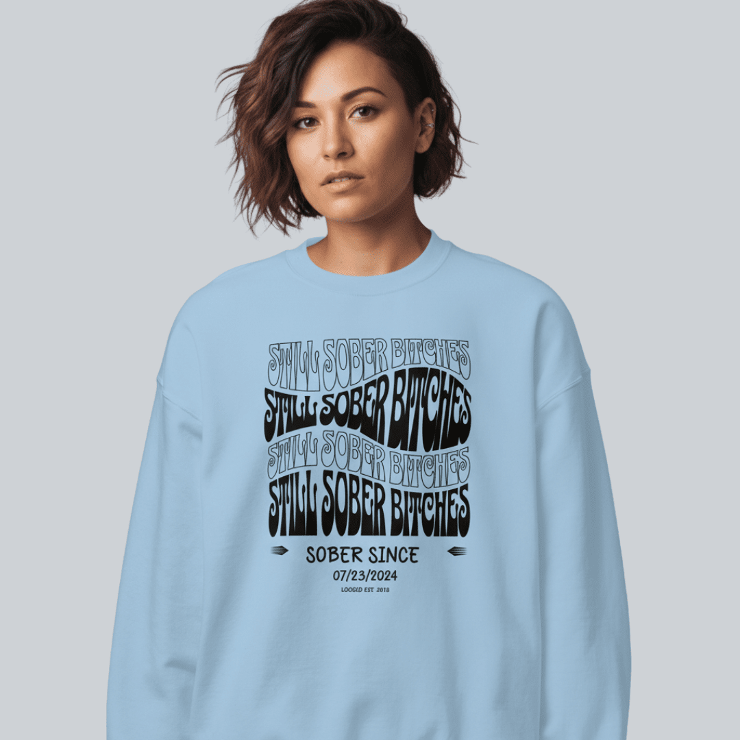 Still Sober B Recovery Hoodie featuring the design (view 21)