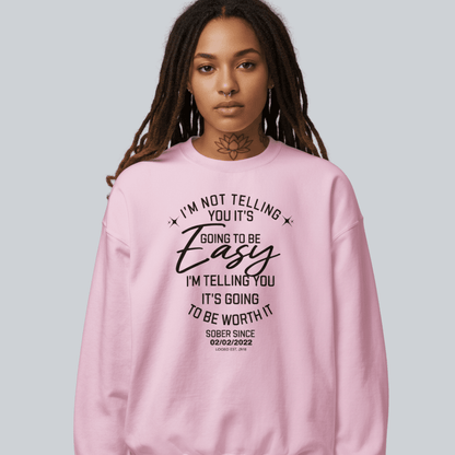 I'm Not Telling Sobriety Recovery Hoodie featuring the design (view 21)