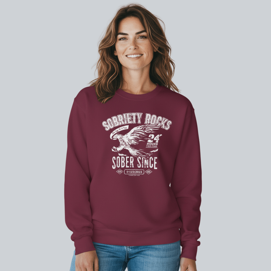 Sober Since Recovery Hoodie graphic detail (view 14)