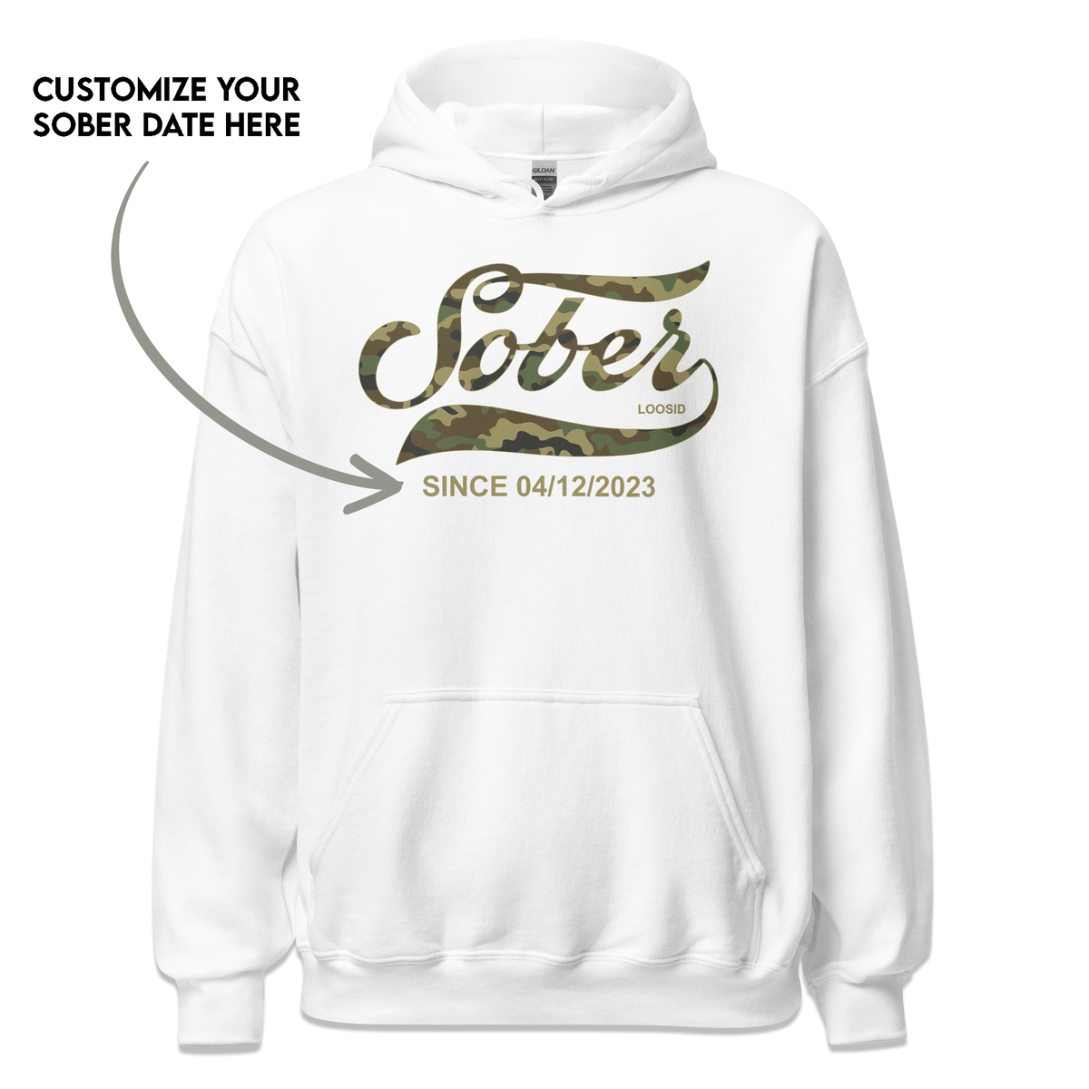 Recovery Hoodie designed to celebrate sobriety with confidence