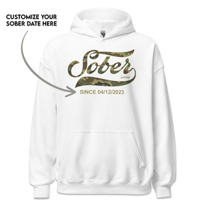 Recovery Hoodie designed to celebrate sobriety with confidence